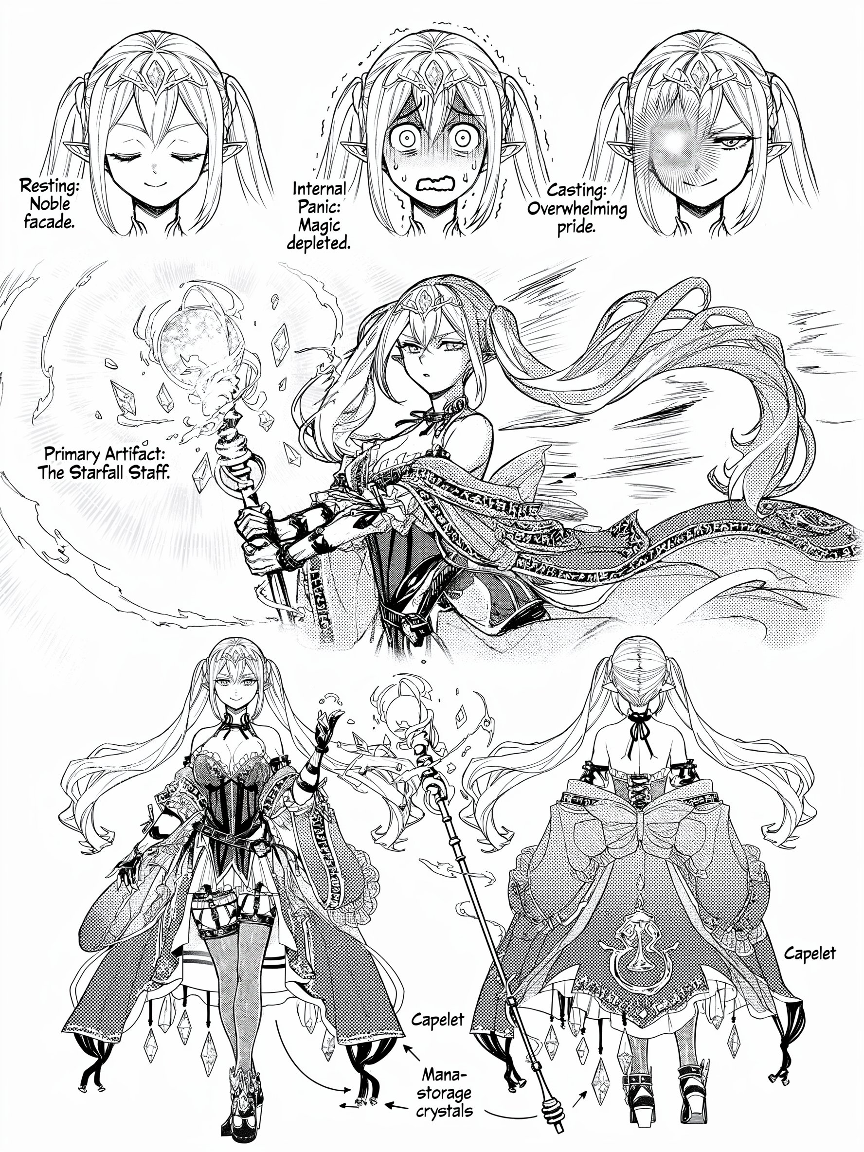 Manga-style illustration generated by uni-1